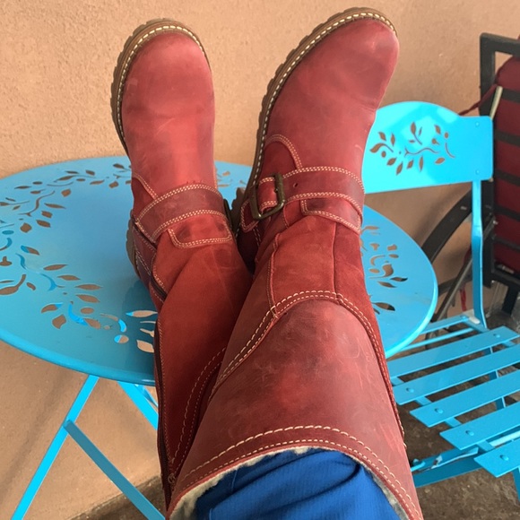 Bos. \u0026 Co. Shoes | Bos. \u0026 Co. Hopper Outercity Tall Leather Boots | Color: Red | Size: 39 | Lunabug55's Closet